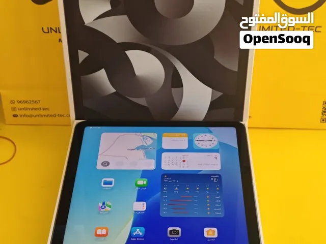 ايباد اير الجيل الخامس 256 جيجا رمادي M1 بطارية 92% مستعمل كالجديد