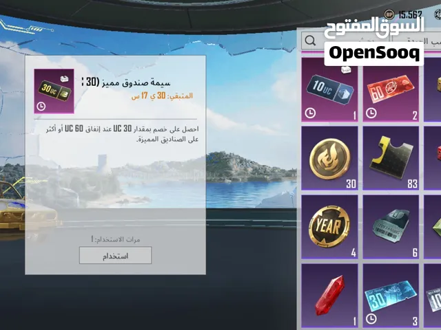 حسابات ببجي للبيع