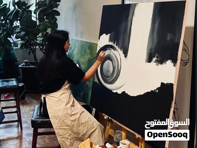 لوحات فنية مودرن حسب الطلب Custom Abstract Paintings