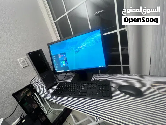full set Dell Desktop Intel core- i7 CPU 3.4 GHz 8GB Ram-SSD 256 GB 22 monitor Window 10
