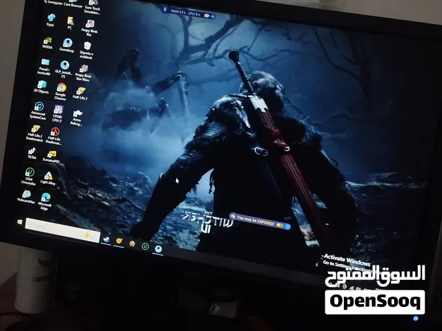 بحجم 19 بوصة عريضة هرتز (60Hz الدقة 1440 × 900 بكسل مدخل VGA  و DVl