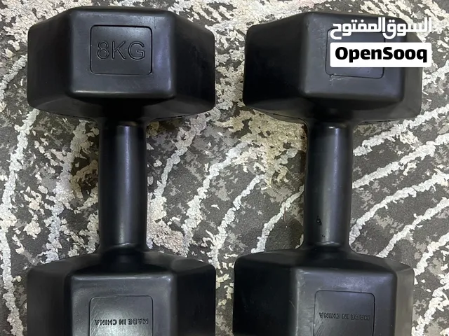 Pair of 8 kg dumbbells