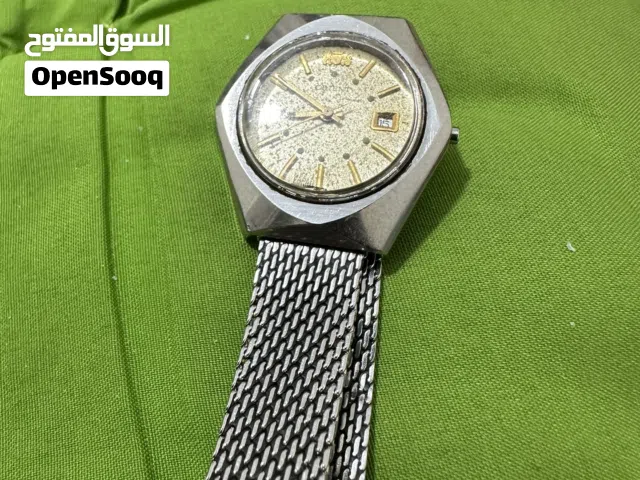 ساعة اورانيت حريمي عقارب  استيك فضي