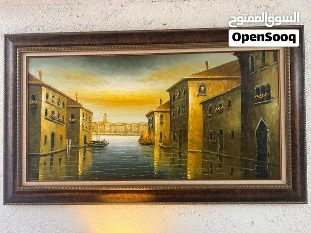 وحة زيتية كلاسيكية فاخرة حجم كبير 143*83 سم إطار مضاعف (60 دينار شامل التوصيل لعمان)