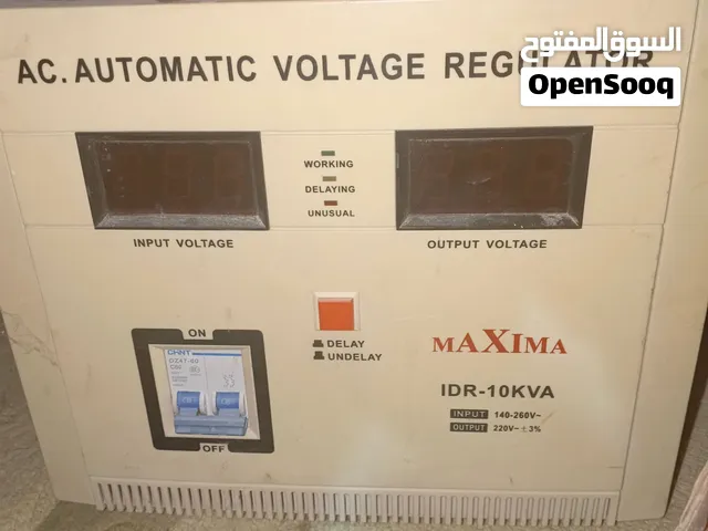 رافع فولتية أوتوماتيكي (منظم جهد كهربائي - AVR) من نوع MAXIMA بقدرة 10KVA (معرّف بمدخل 140-260 فولت
