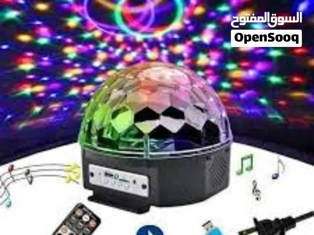 سماعة طابة ديسكو دواره   ريموت  بلوتوث مدخل فلاشه  و مموري