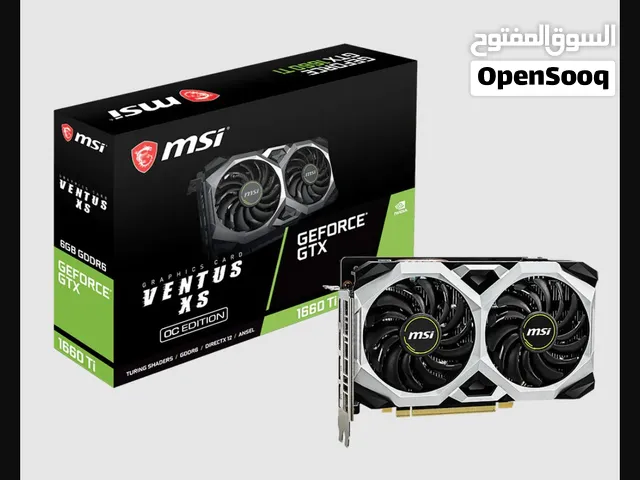 كربلاء فقط//GeForce GTX 1660 Ti VENTUS XS 6G OC انظف كرت شاشه ممكن تحصله اخو الجديد 200 الف فقط