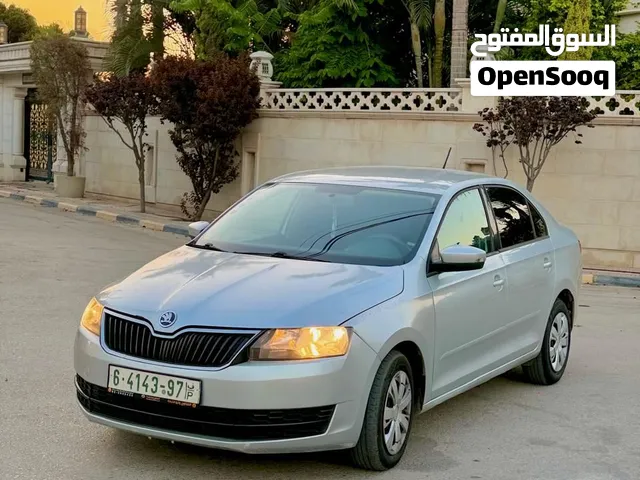 سكودا ربيد موديل 2017-اتومتيك -ماتور 1400تربوا يد اولى-عداد 90الف السيارة نظيفة من الاخر فحص نخب