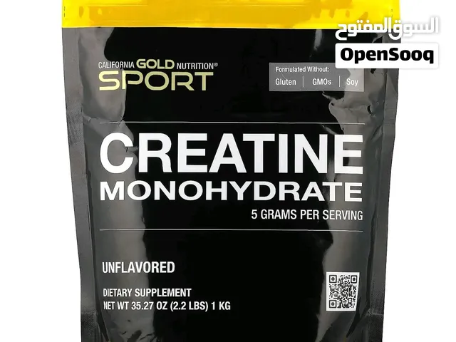 كرياتين مونوهيدرات 1 كيلو أصلي – California Gold Nutrition SPORT   قوة وأداء أفضل في التمرين!