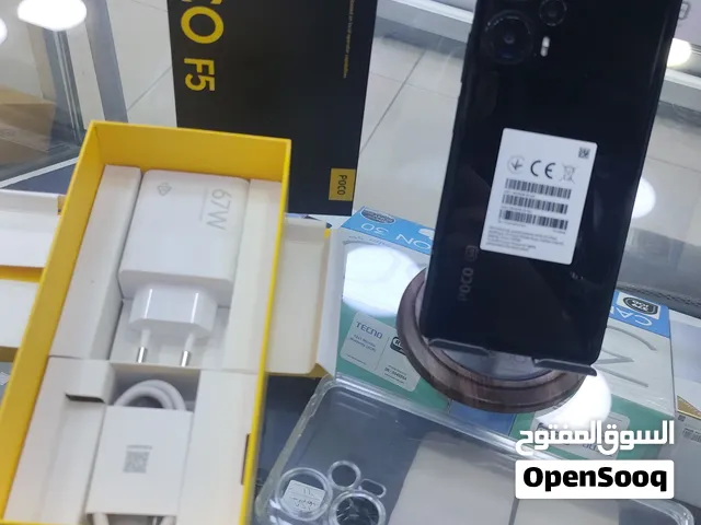 poco f5 بحالة الوكالة مع شاحن وكرتونة