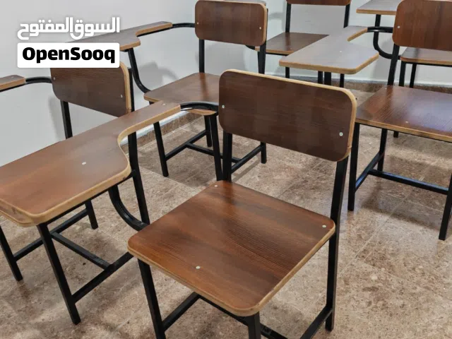 تفصيل كراسي محاضرات مع ركاية ودروج مدرسية. طاولات تركية