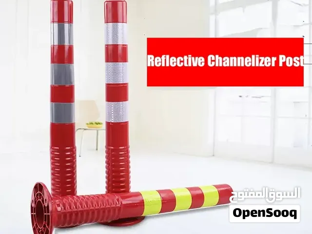 Heat proof silicon pvc poles for roads and parking with light stickers