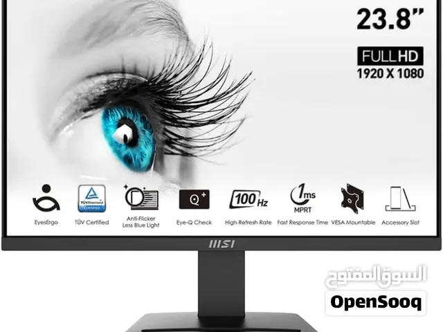 MSI PRO MP2412, 24, 1920 x 1080 (FHD), FreeSync, 100Hz شاشة ام اس اي 24 انش