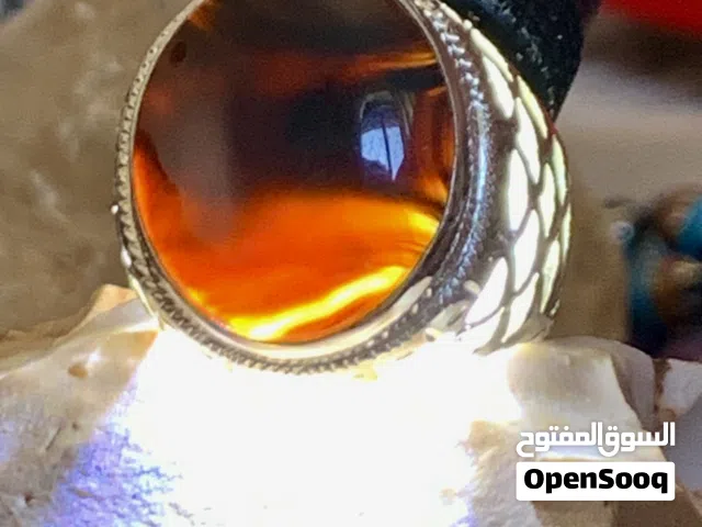 خاتم فضة عيار 980، شغل يدوي ،صياغة حجازية
