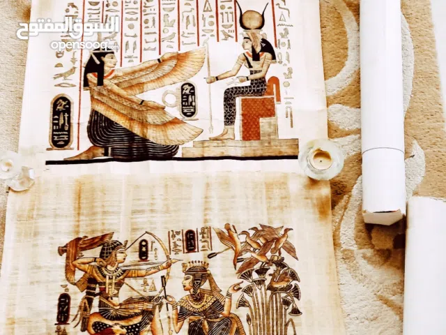 للبيع لوحات فرعونيه معموله بماء الذهب