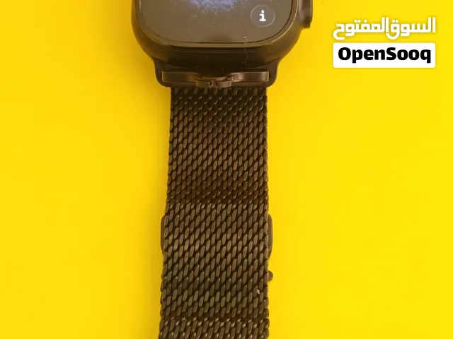 ساعة ابل الترا 3 مقاس 49 مم – أسود تيتانيوم بالكرتون مستعمل كالجديد