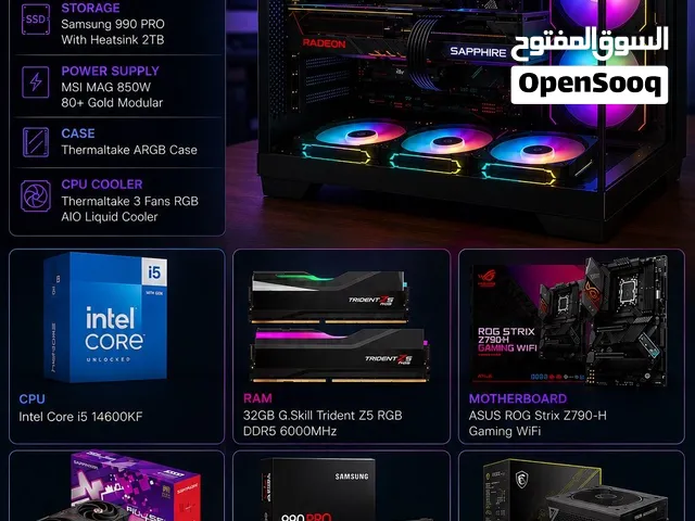 Gaming pc high end RX 9070