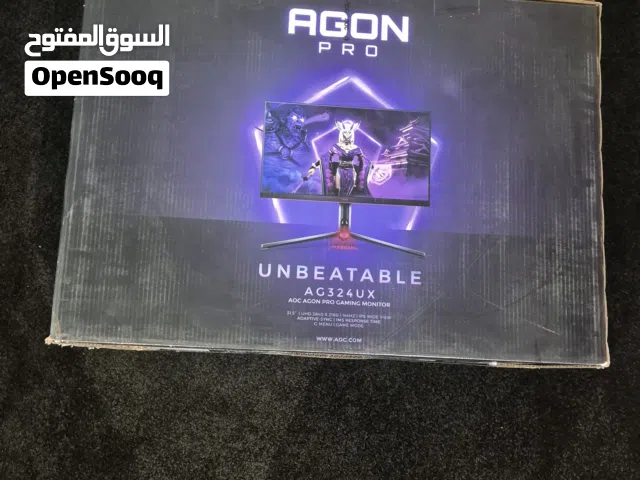 aoc agon pro 31.5-inch 4k uhd 144 hz 1 ms ips gaming monitor, ag324ux/69 - black & red