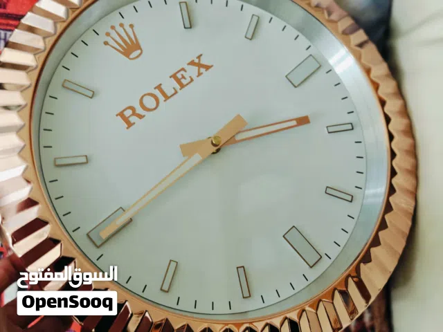 wall clock Rolex 2025 stainless steel