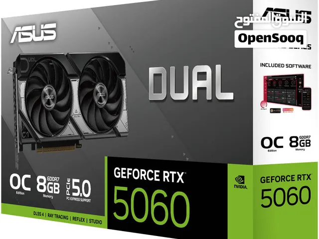 كرت شاشة RTX 5060 ASUS DUAL