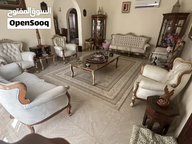Luxury Hardwood Living Room Set Sofa Chairs Tables  طقم أثاث مجلس فاخر كامل كنب وكراسي وطاولات