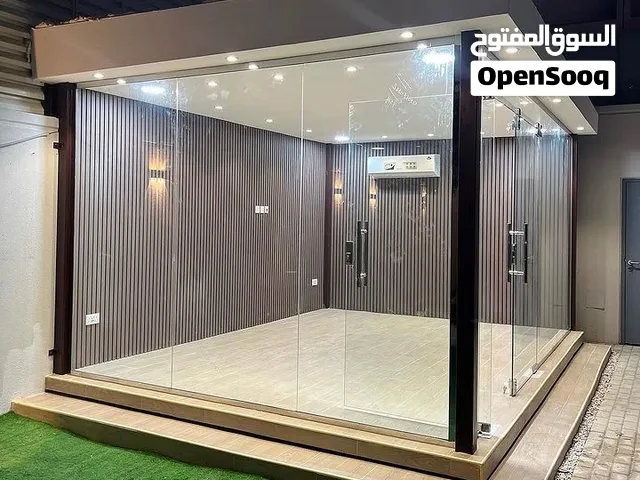 بناء مجالس زجاجيه وبناء سندويتش فنل ومضلات وديكورات