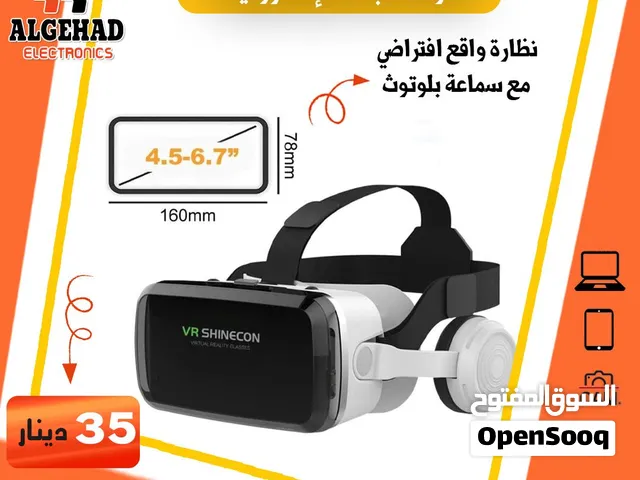 نظاره VR الواقع الافتراضي  مع سماعة بلوتوث يوجد خدمة توصيل