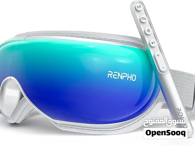 RENPHO Eye Massager with Remote Control & Heat, Compression Bluetooth Music Eye Massage Mask Recharg