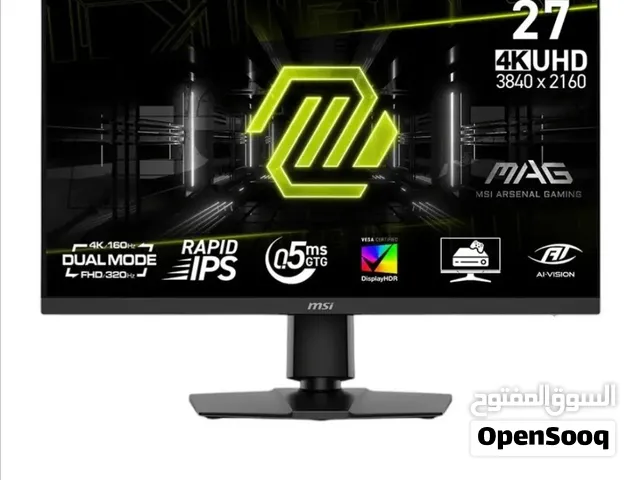 شاشة جيمينج MSI MAG للبيع شغالة PC/Console حجم 27 انتش