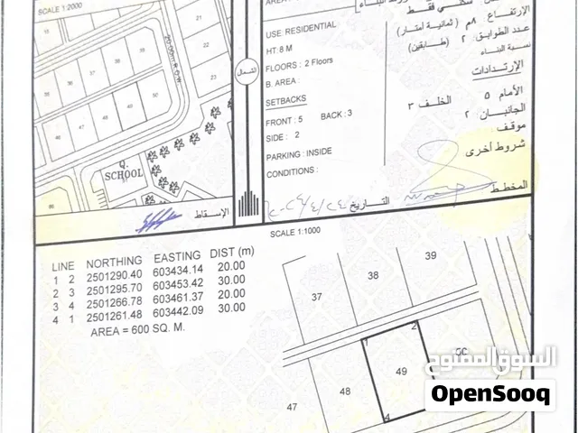 للبيع أرض سكنية مربع الوافي