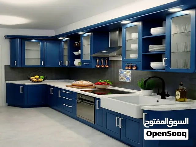 مطابخ ألوميتال وكلادينج مطبخ العمر مودرن عمولة بأحدث أنظمة السوفت كلوز وإكسسوارات ذكية جاهز وتصنيع