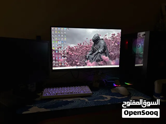 PC GAMING FULL SETUP WITH 2 Monitors - بي سي قيمنق مع شاشتين  5060Ti 16GB