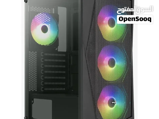 كيس جيمنج للتجميعات فارغ مع 4 مراوح ار جي بي ملون - GAMING 4X RGB FANS GAMING CASE