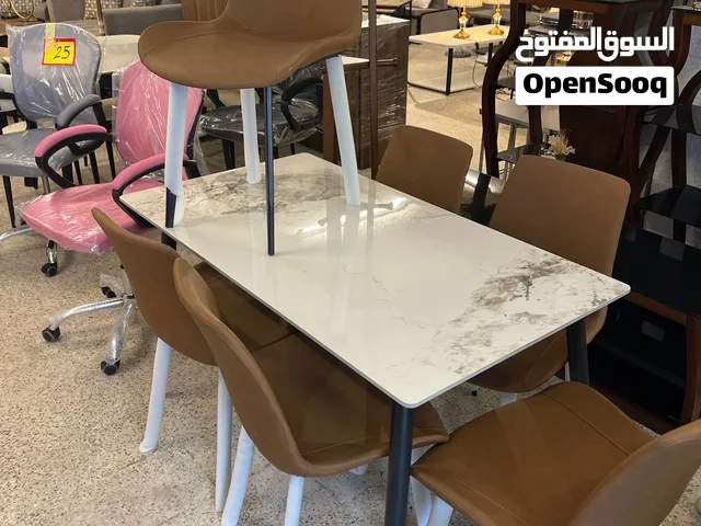 طاولات سفرة فخمة (4 أو 6 كراسي) بـ 150 دينار فقط شامل التوصيل لعمان