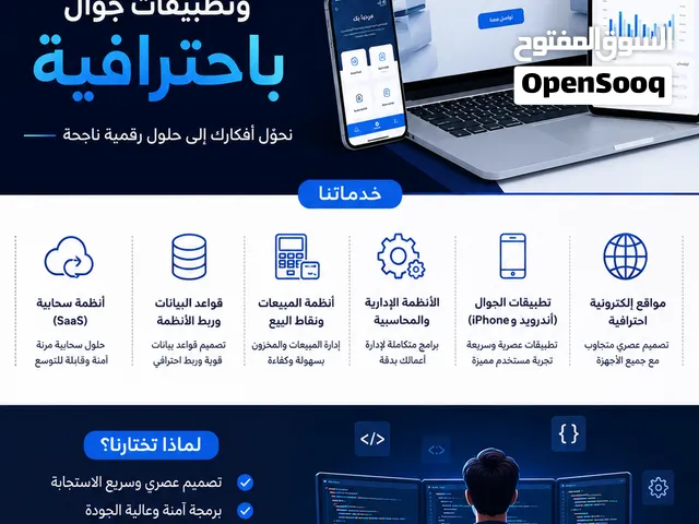 برمجة مواقع إلكترونية وتطبيقات جوال باحترافية