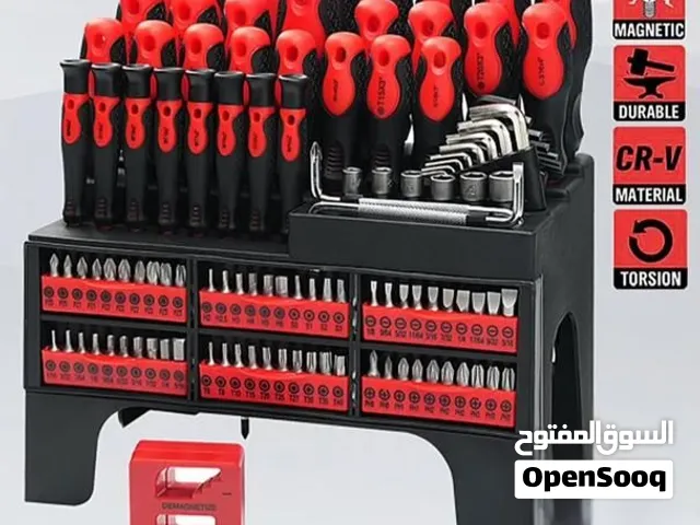 مجموعة أدوات احترافية 100 قطعة – كل ما تحتاجه في مكان واحد! ارتقِ بأعمال الصيانة والإصلاح مع مجم