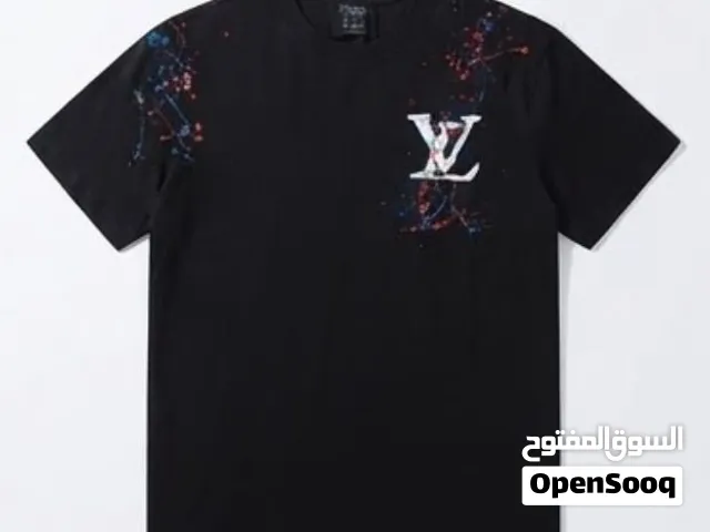 Louis Vuitton Black Designed T Shirt