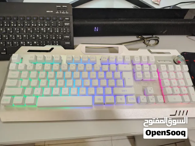 Gaming Keyboard YINDIAO V2 Metallic White + Free RGB Mouse & Pad