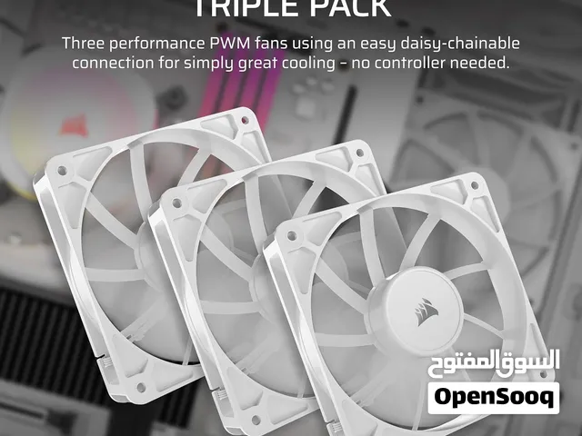 مروحة تبريد شفافة للكمبيوتر عدد / 4