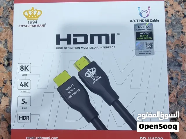 كيبل HDMI 2.1 لاصلي المعتمد من شركة رويال رحماني