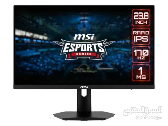 شاشة MSI  للالعاب بتردد 170HZ وسرعة استجابه 1MS  للكمبيوتر والبليستيشين  بسعر مغري لفتره محدوده