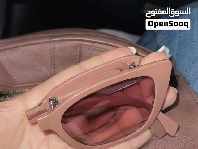 folding cat-eye sunglasses in pink نظارة فندي اصلية مستعملة مرة وحدة