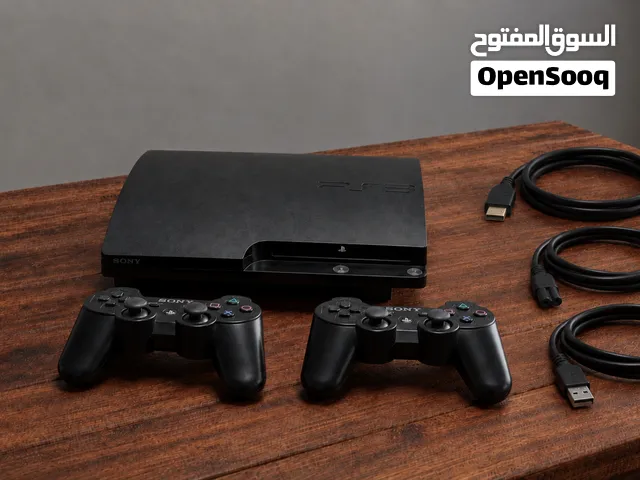 بلي 3 مع جميع ملحقاته وبي مكتبه العاب تنزل منها وذاكرة120 GB