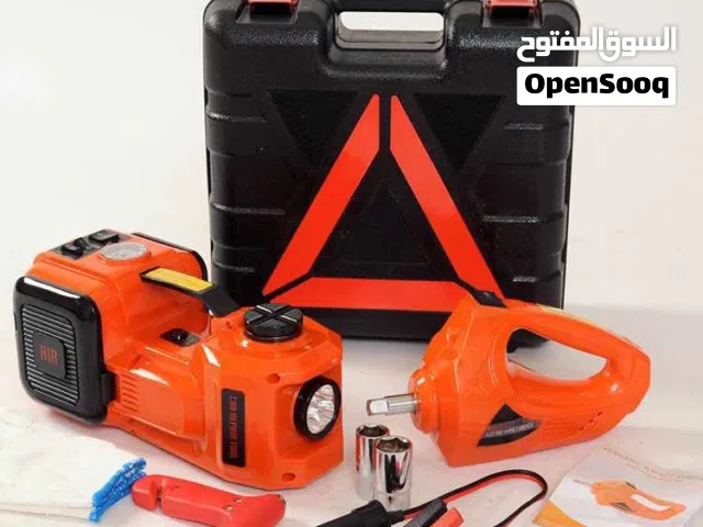 جك أو جيك أو جيق لرفع السياره الكهربائي ونافخ هواء الاطار الوصف اسفل
