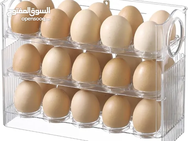 ستاند تنسيق تصفيط  البيض 24 بيضه بشكل انيق واختصار للمساحه 3 طوابق