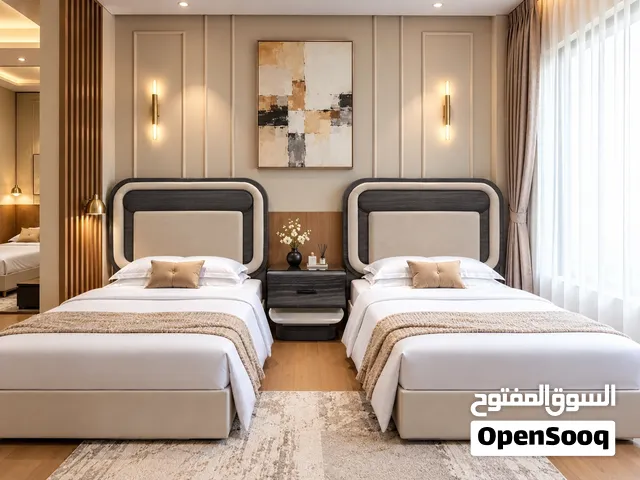 Modern Twin Bedroom Set - Raafat El-Bakry Showroom Damietta