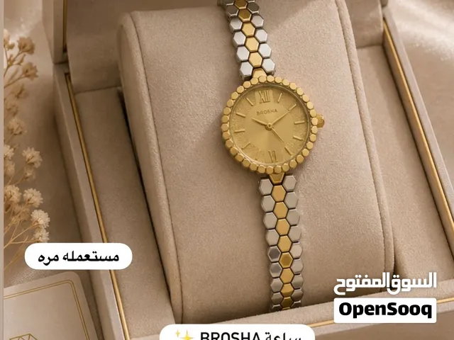 ساعة نسائية راقية من ماركة BROSHA بحالة ممتازة