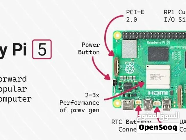 Raspberry Pi 5_Ram 8G.B_CPU 2.4GHZ