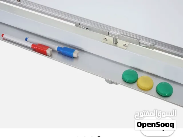 blackboard whiteboard for writing Board سبورة بورد سبورة بيضاء  مغناطيسية متحركة بوجهين تدريس اجتماع