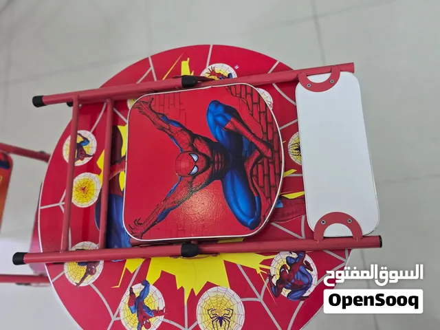 Kids Study Table with 2 foldable chairs Spiderman theme